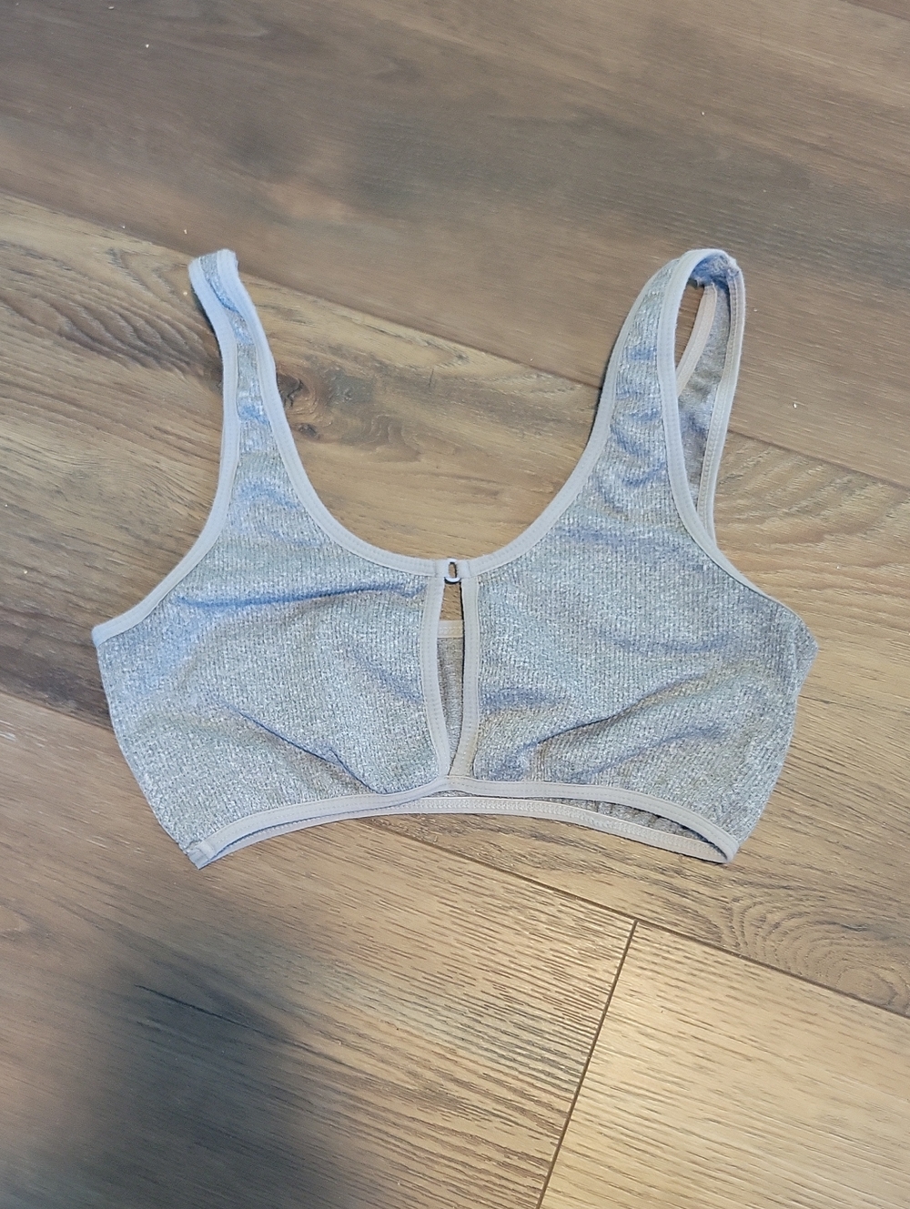 Light Gray Seamless Soft-Cup Bralette - Women Intimates